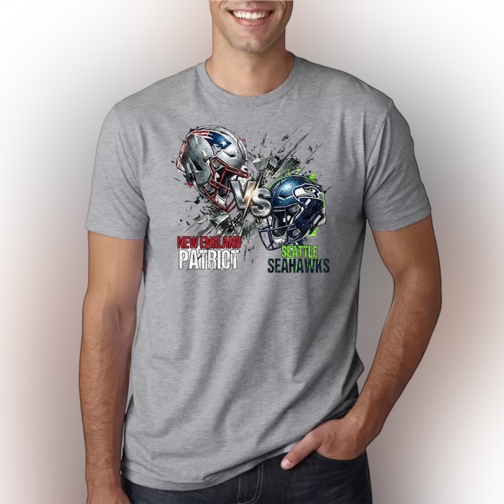 Football Showdown 2026 Graphic T-Shirt – Helmet VS Design, Gift for Sports Fans